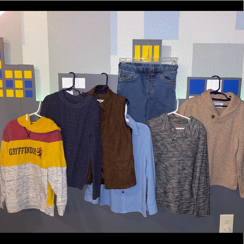 Boys Fall/Winter Clothing Lot Tops & Jeans